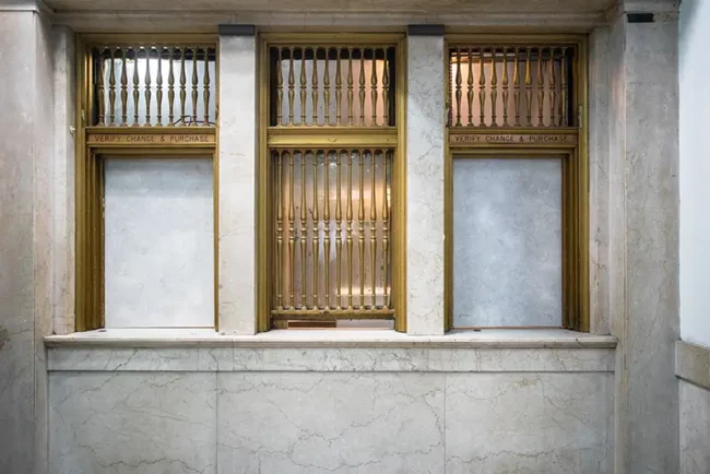 bank teller window